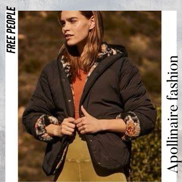 FP MOVEMENT ELEVATION JACQUARD FLEECE REVERSIBLE JACKET BLACK COMBO - Picture 3 of 6